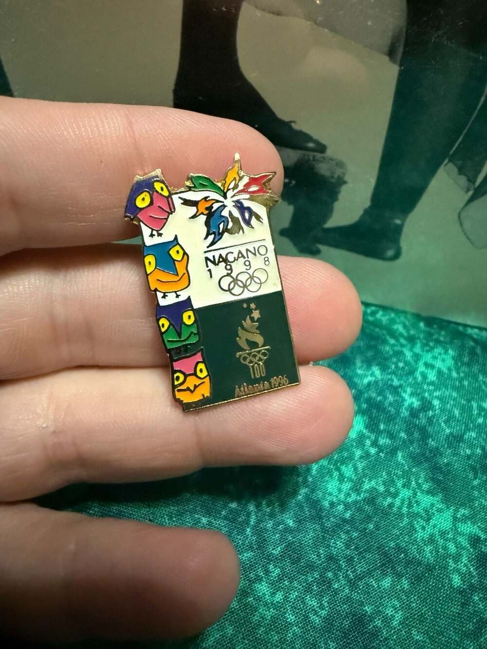 Vintage 1998 Nagano & 1996 Atlanta Olympic Games Commemorative Enamel Pin